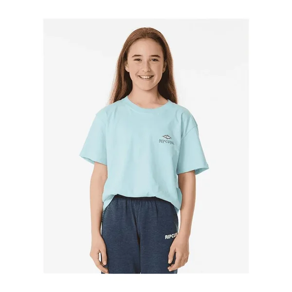 Teeshirt junior RIPCURL Shore Break Tee -Girl Light Blue
