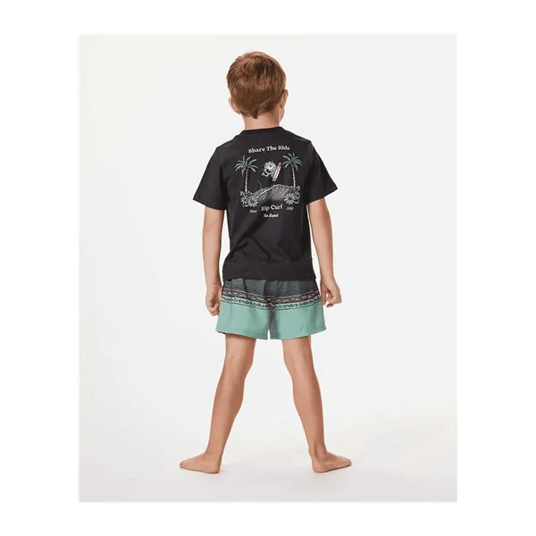 Teeshirt junior RIPCURL Shred Town Art Tee - Boy Washed Black