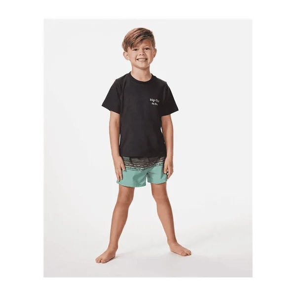 Teeshirt junior RIPCURL Shred Town Art Tee - Boy Washed Black
