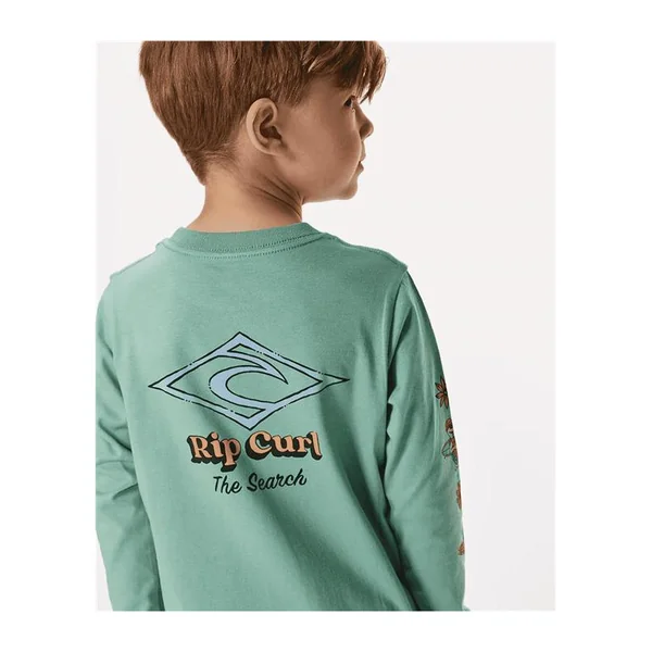 Teeshirt junior RIPCURL Shred Town Ls Tee - Boy Dusty Green
