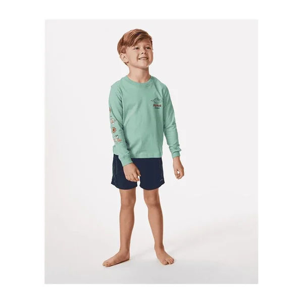Teeshirt junior RIPCURL Shred Town Ls Tee - Boy Dusty Green