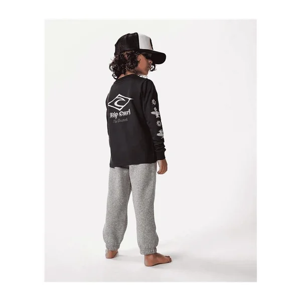 Teeshirt junior RIPCURL Shred Town Ls Tee - Boy Washed Black 45019