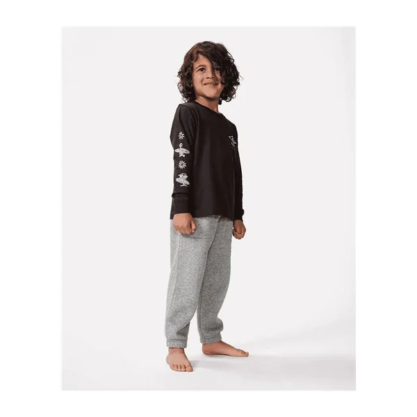 Teeshirt junior RIPCURL Shred Town Ls Tee - Boy Washed Black 45019