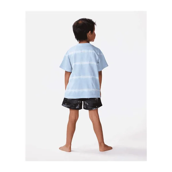 Teeshirt junior RIPCURL Shred Town Slogan Tee -Boy Cool Blue