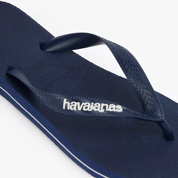 Tongs Homme Havaianas - Logo filet bleu marine