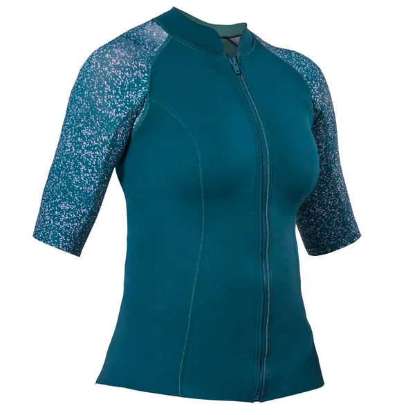 Top anti UV Manches courtes Femme néoprène 1.5mm, Navy
