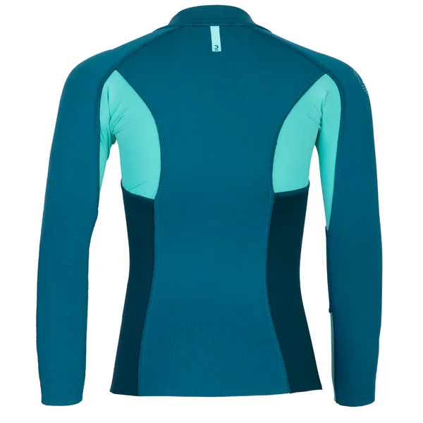 Top anti UV Manches longues Enfant néoprène 1.5mm - bleu