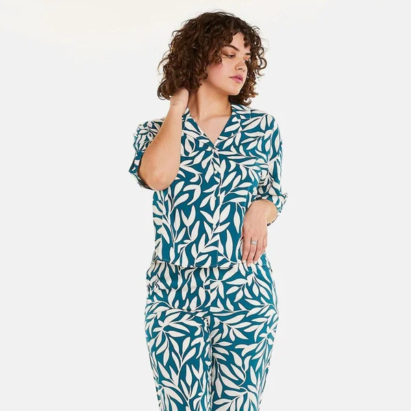 Top bleu Nanaya Camille Cerf x Pomm Poire