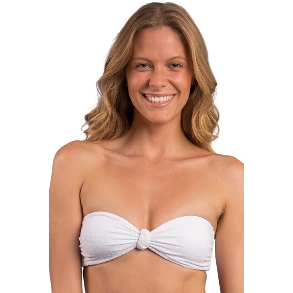 Top Bora-White Bandeau-Joy