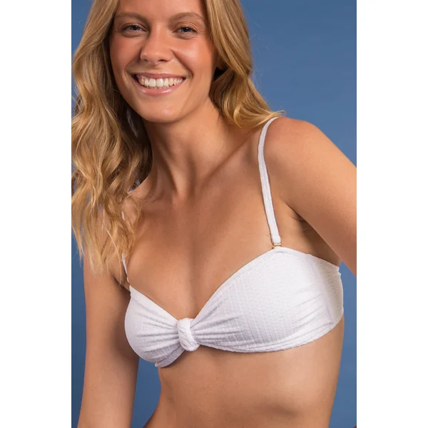 Top Bora-White Bandeau-Joy