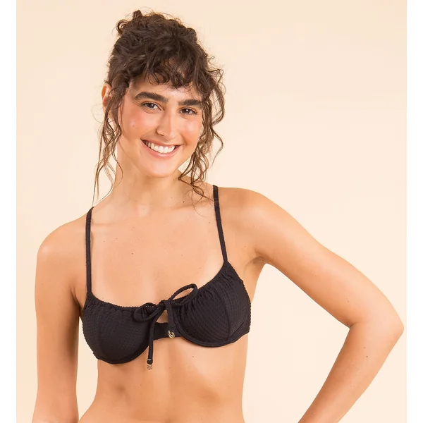 Top Dots-Black Balconet-Tie