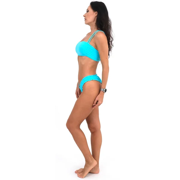 Top double bretelles Capri turquoise
