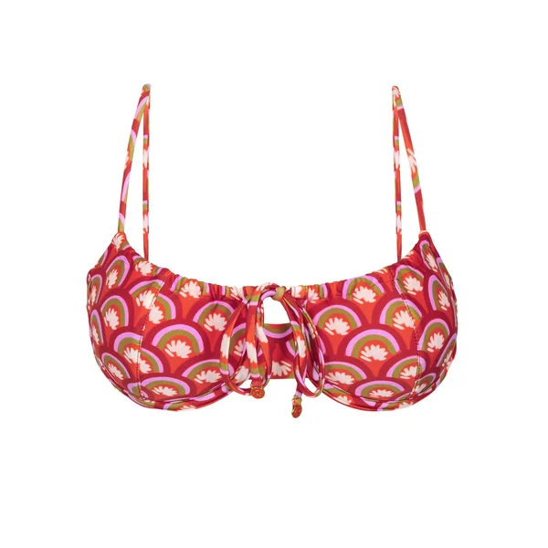 Top Floral-Scales Balconet-Tie