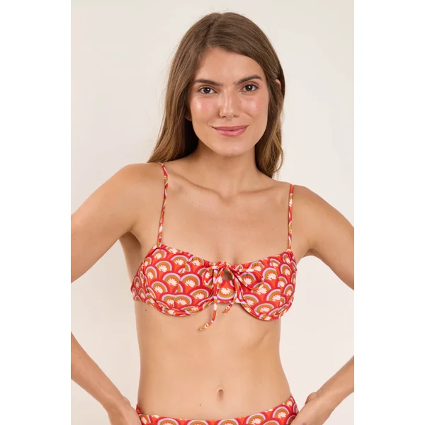 Top Floral-Scales Balconet-Tie