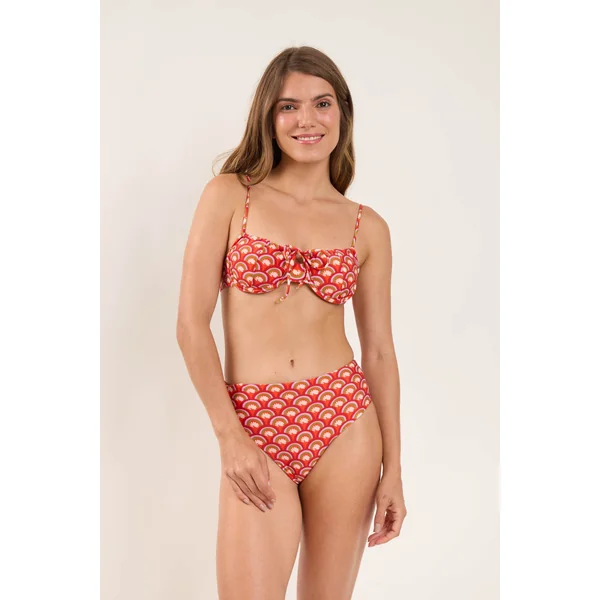 Top Floral-Scales Balconet-Tie