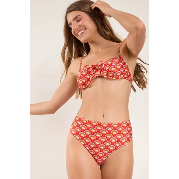 Top Floral-Scales Balconet-Tie