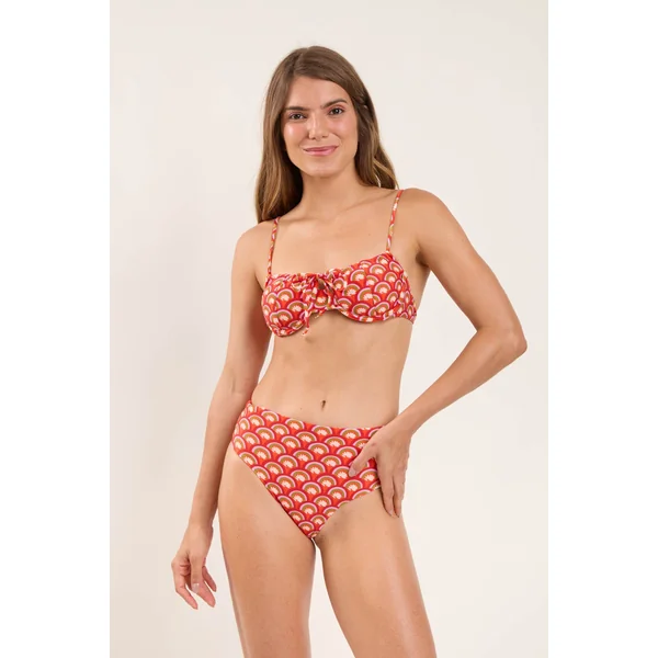 Top Floral-Scales Balconet-Tie