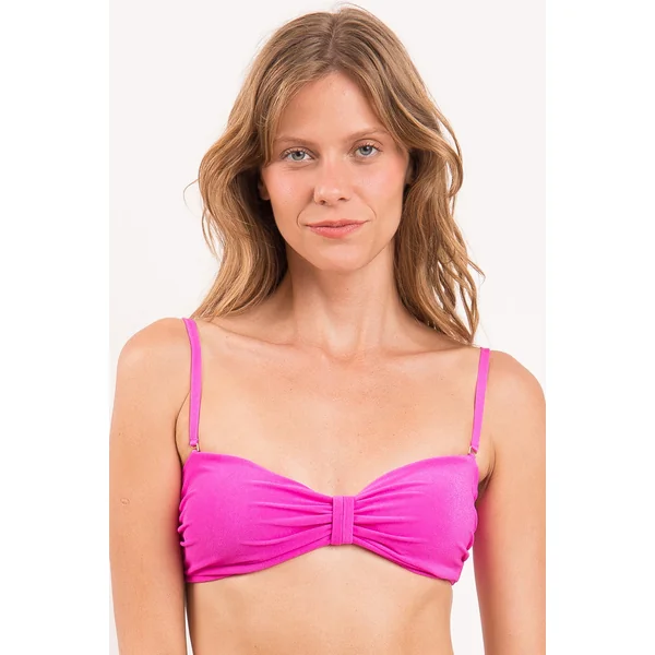 Top Malibu-Rosa Bandeau-Duo
