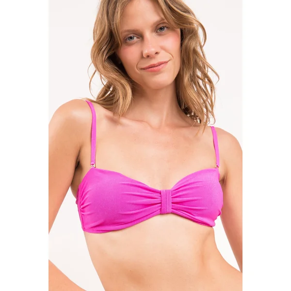 Top Malibu-Rosa Bandeau-Duo