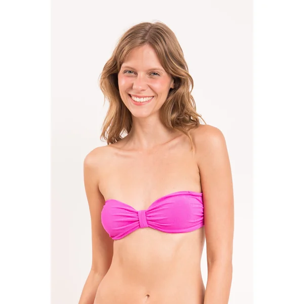 Top Malibu-Rosa Bandeau-Duo