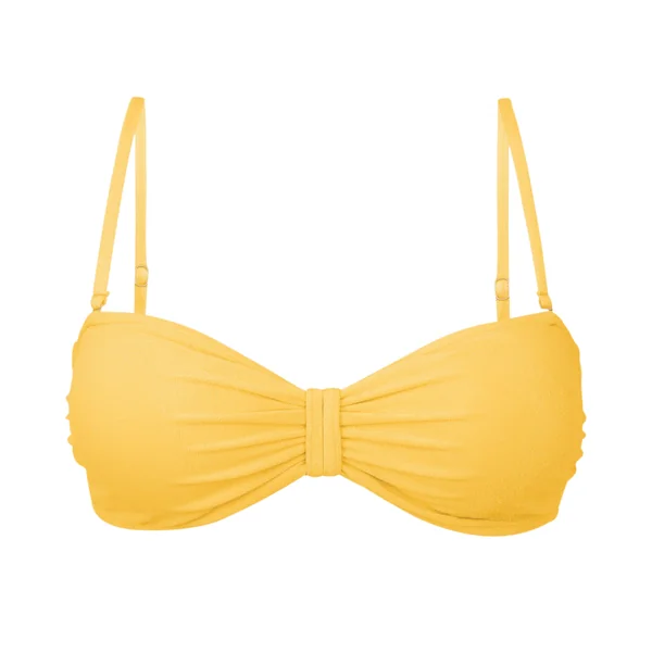 Top Malibu-Yellow Bandeau-Duo