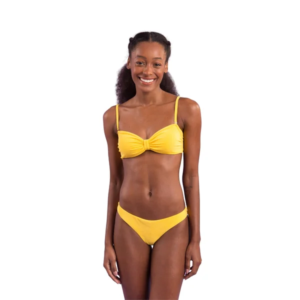 Top Malibu-Yellow Bandeau-Duo