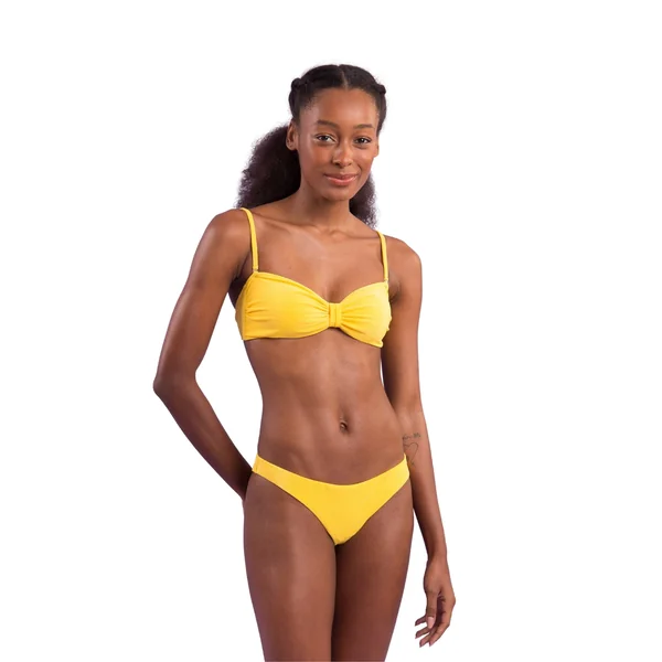 Top Malibu-Yellow Bandeau-Duo