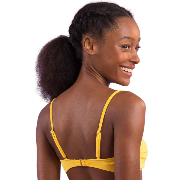 Top Malibu-Yellow Bandeau-Duo