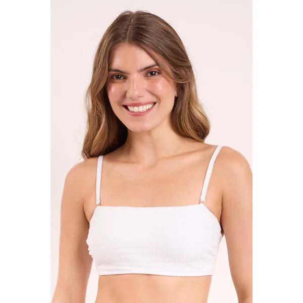 Top Memphis-White Bandeau-Reto
