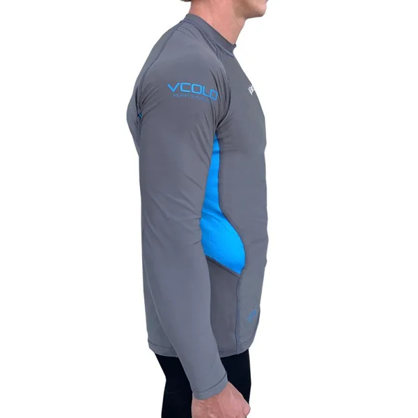 Top ML VCOLD BASE Sous couche thermique gris bleu VAIKOBI