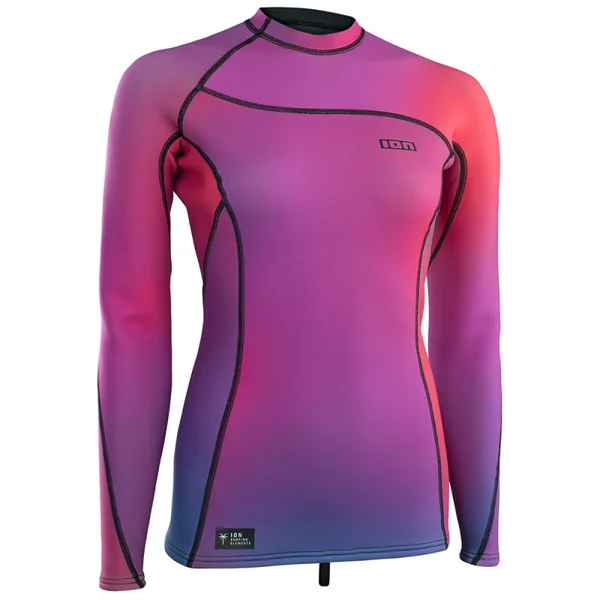 TOP NÉOPRENE FEMME ION 2/2 MANCHES LONGUES ROSE DARK