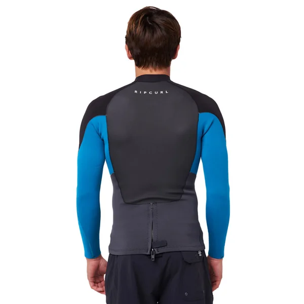 Top néoprène Rip Curl Omega 1.5mm manches longues bleu