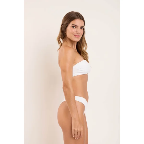 Top Sand-White Bandeau-Reto