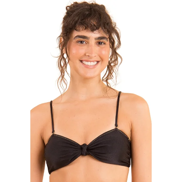 Top Shimmer-Black Bandeau-Joy
