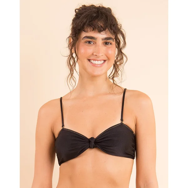 Top Shimmer-Black Bandeau-Joy