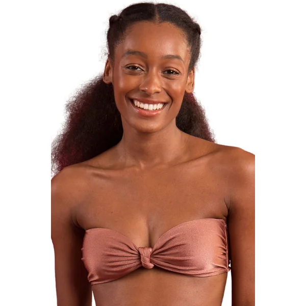 Top Shimmer-Copper Bandeau-Joy