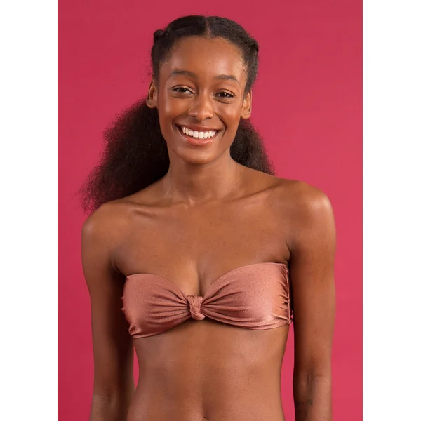 Top Shimmer-Copper Bandeau-Joy