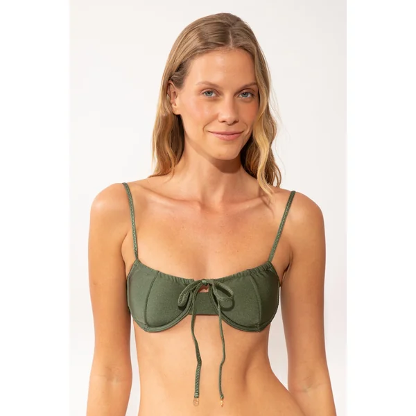 Top Shimmer-Croco Balconet-Tie