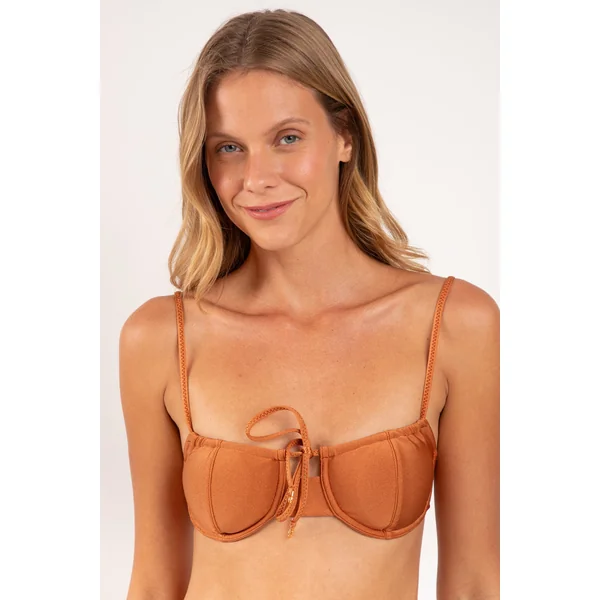 Top Shimmer-Nocciola Balconet-Tie