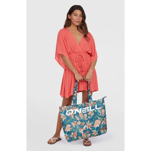 Tote bag Coastal Print | Blue Painted Tropics