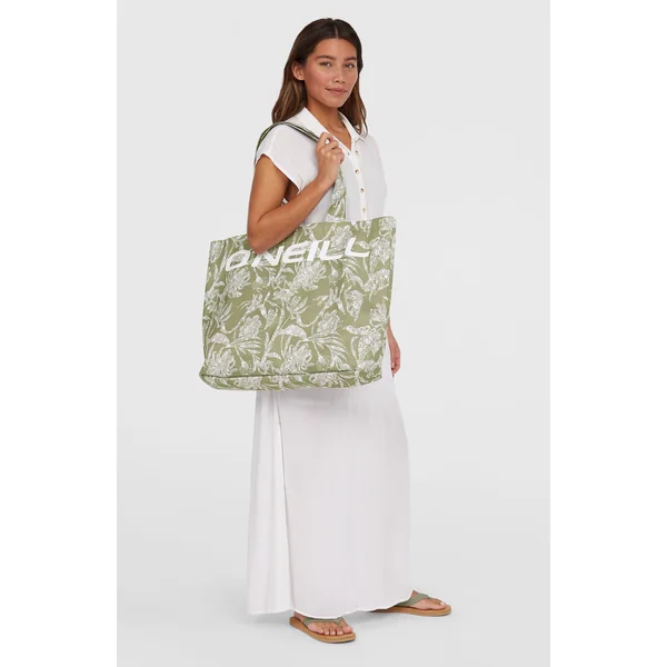 Tote bag Coastal Print | Green Textured Jungle