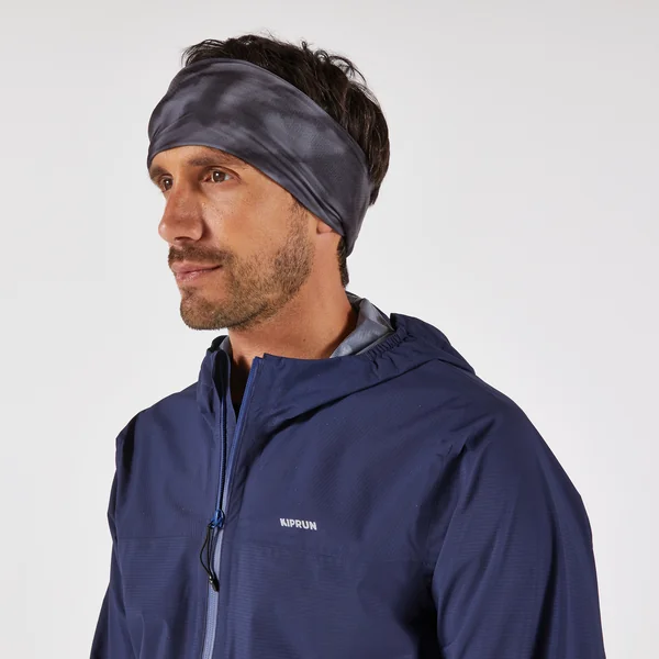 Tour de cou running chaud adulte - kiprun warm+V2 noir graph