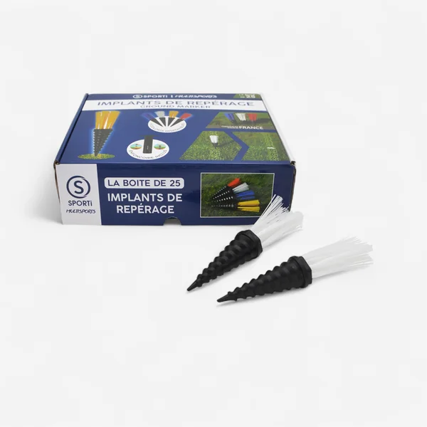 Traceur de lignes terrain Sportifrance - Kit de tracage 25 Plifix® Blanc