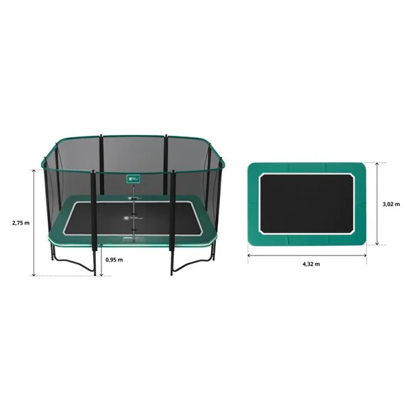 Trampoline 9,43 m² France Trampoline - Apollo Sport 400