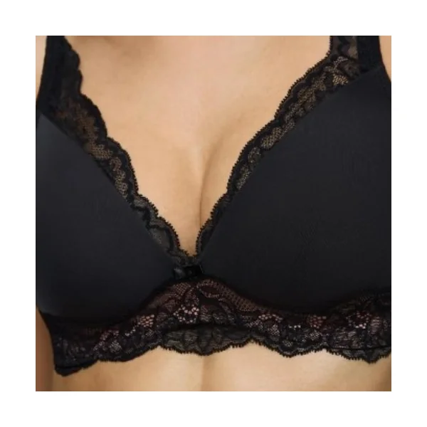 Triomphe Amourette Charm noir soutien-gorge sans armatures en dentelle