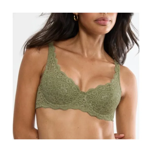 Triomphe Amourette vert olive soutien-gorge rembourré