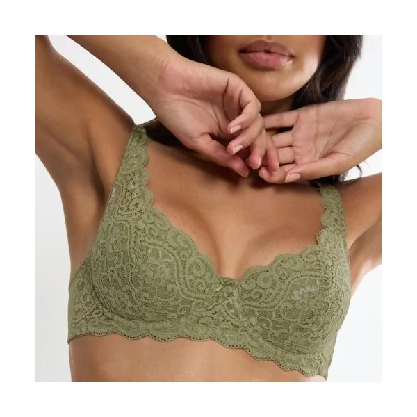 Triomphe Amourette vert olive soutien-gorge rembourré