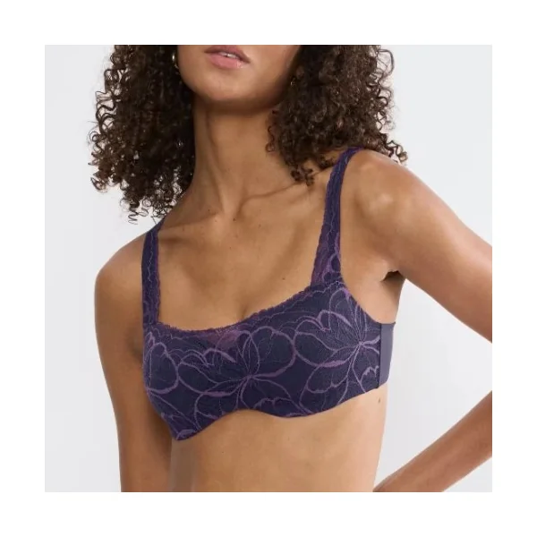 Triomphe Body Make-Up Illusion Lace bleu soutien-gorge rembourré