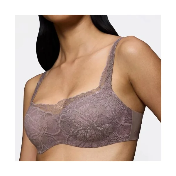 Triomphe Body Make-Up Illusion Lace gris soutien-gorge rembourré