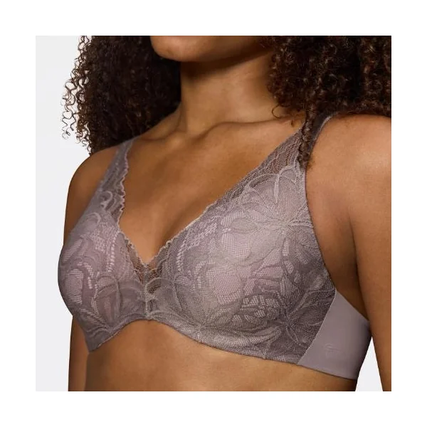 Triomphe Body Make-Up Illusion Lace gris soutien-gorge rembourré